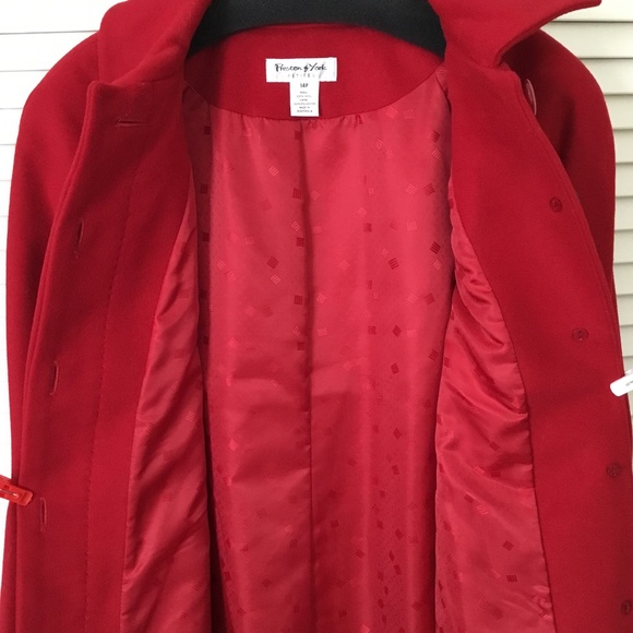 Red Wool Coat - Picture 4 of 9